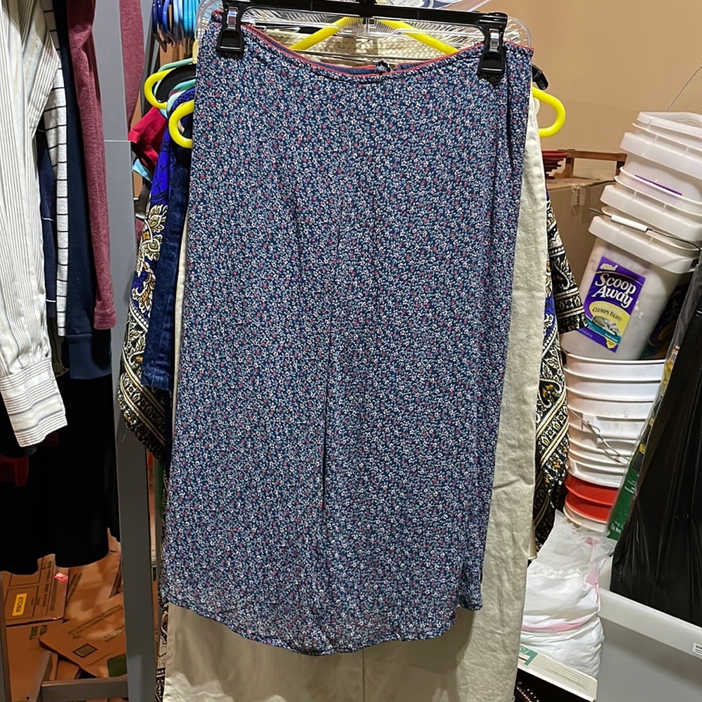 Floral midi skirt